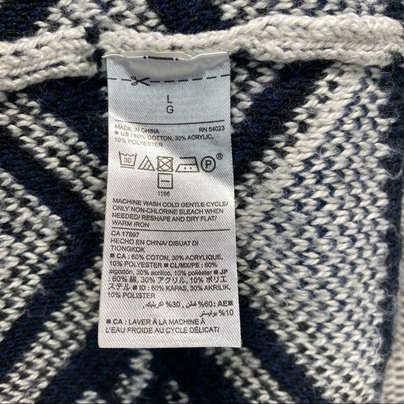 Old Navy Blue & Gray Coatigan - Picture 3 of 5